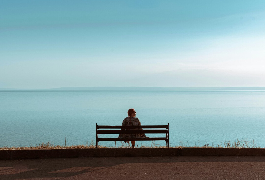 person reflecting alone