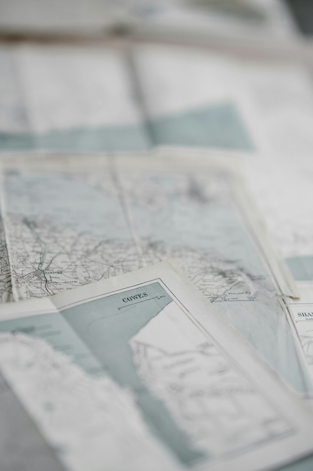 Close up of printed statistical charts and graphs on a desk